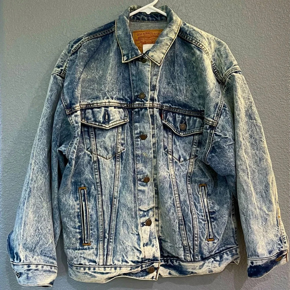 Levi's Other - Vintage Levis Acid Wash Trucker Jean Jacket Grunge Made in USA  SZ M 70507 0219